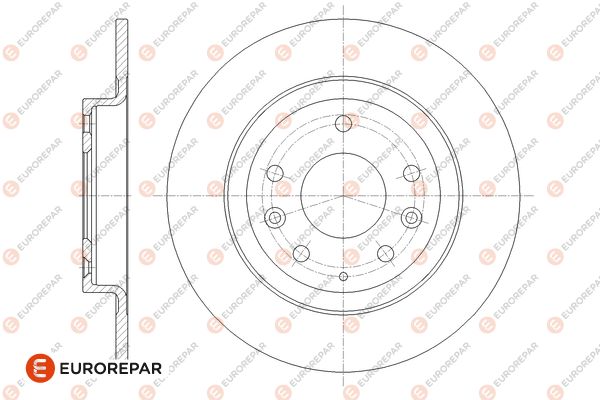 Bremsscheibe EUROREPAR 1676010180