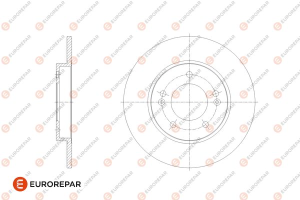 Bremsscheibe EUROREPAR 1676011980