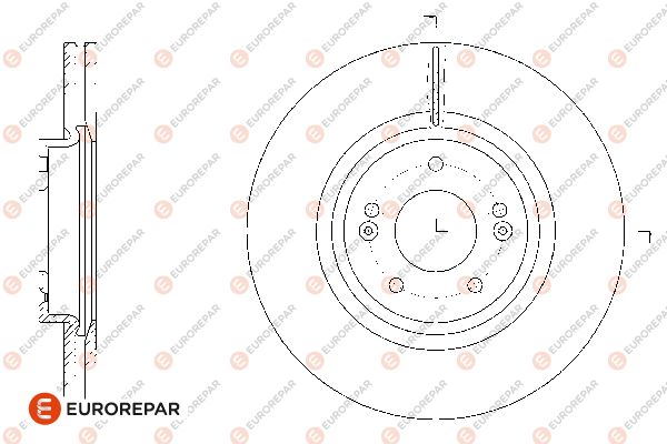 Bremsscheibe EUROREPAR 1676012880