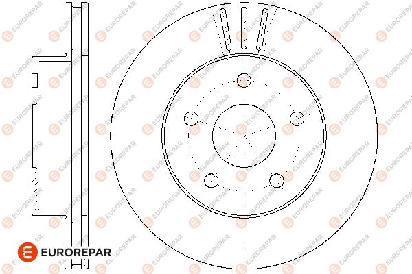 Bremsscheibe EUROREPAR 1676012980