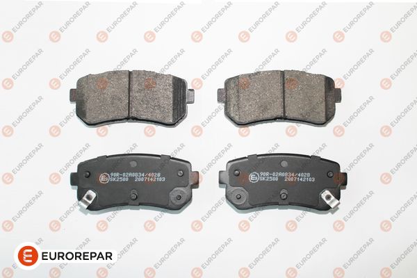 Bremsbelagsatz, Scheibenbremse EUROREPAR 1681162080