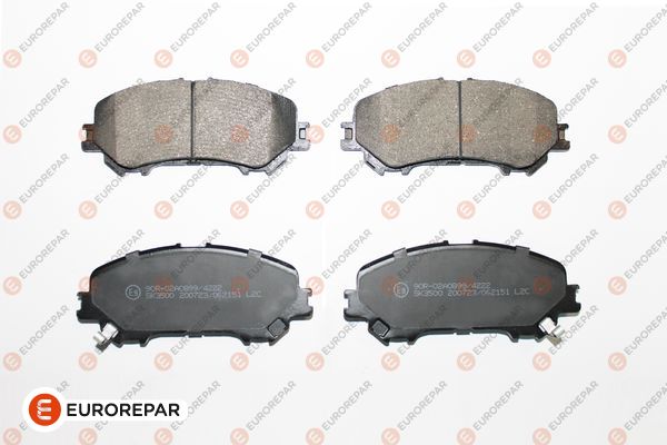 Bremsbelagsatz, Scheibenbremse EUROREPAR 1681162580
