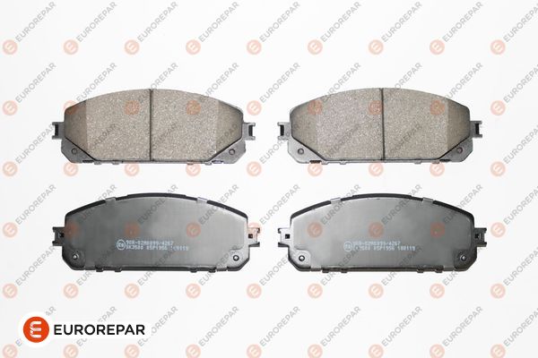 Bremsbelagsatz, Scheibenbremse EUROREPAR 1681164180