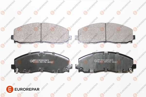 Bremsbelagsatz, Scheibenbremse EUROREPAR 1681165780