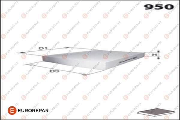 Filter, Innenraumluft EUROREPAR 1682950780