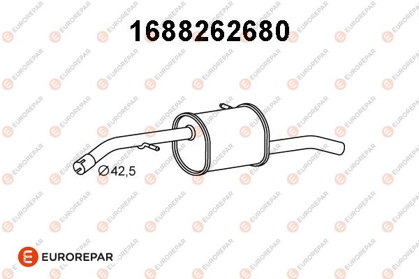 Endschalldämpfer EUROREPAR 1688262680