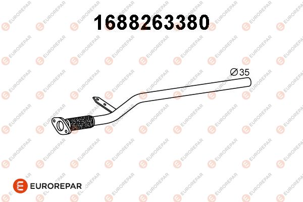 Abgasrohr EUROREPAR 1688263380