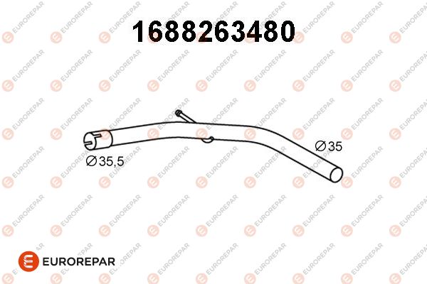 Abgasrohr EUROREPAR 1688263480