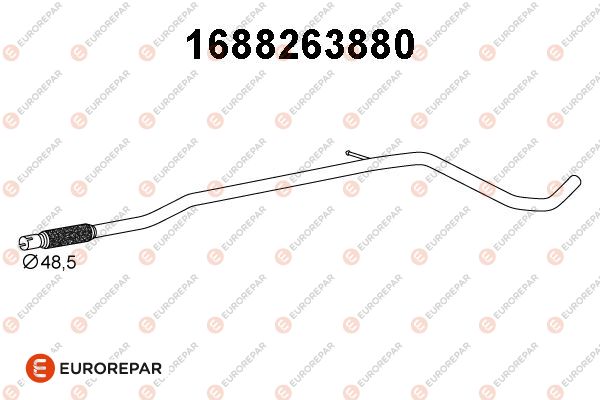 Abgasrohr EUROREPAR 1688263880