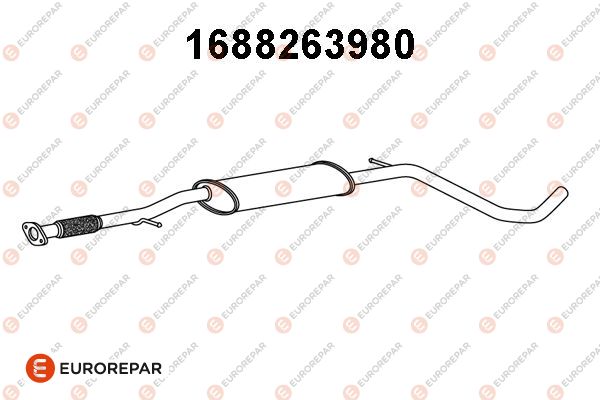 Vorschalldämpfer EUROREPAR 1688263980