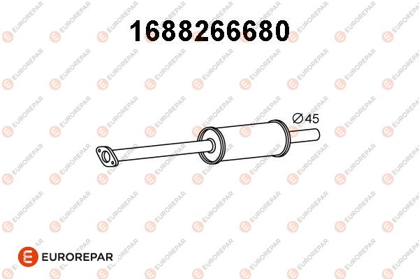 Vorschalldämpfer EUROREPAR 1688266680