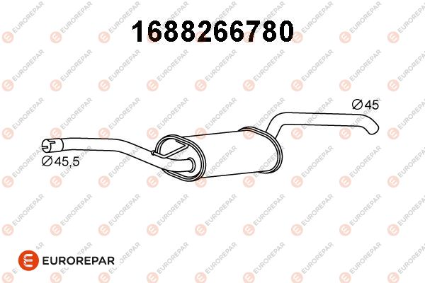 Endschalldämpfer EUROREPAR 1688266780