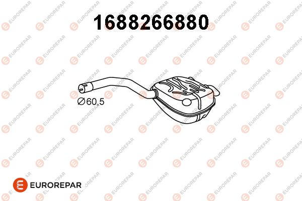 Endschalldämpfer EUROREPAR 1688266880