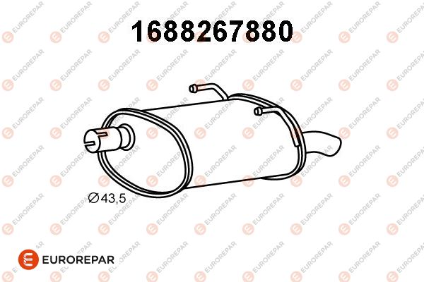 Endschalldämpfer EUROREPAR 1688267880