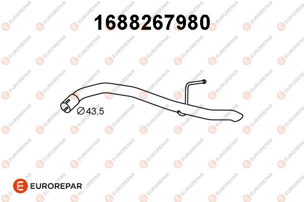 Abgasrohr EUROREPAR 1688267980