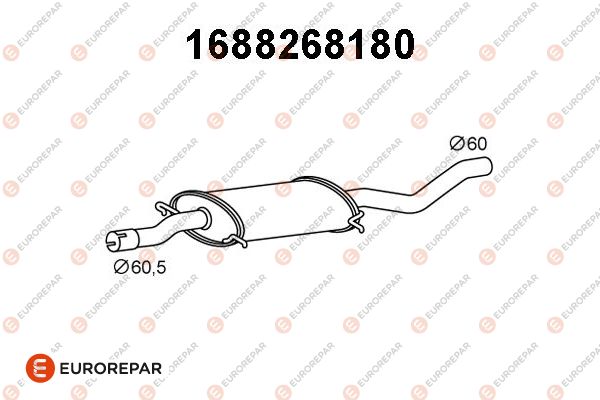 Vorschalldämpfer EUROREPAR 1688268180