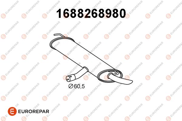 Endschalldämpfer EUROREPAR 1688268980