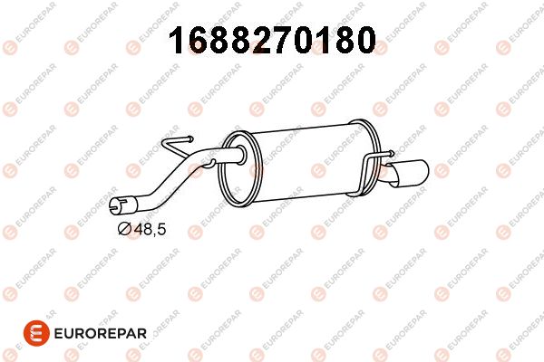 Endschalldämpfer EUROREPAR 1688270180