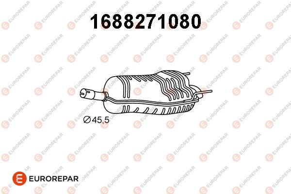 Endschalldämpfer EUROREPAR 1688271080