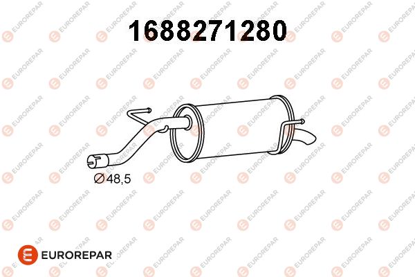 Endschalldämpfer EUROREPAR 1688271280