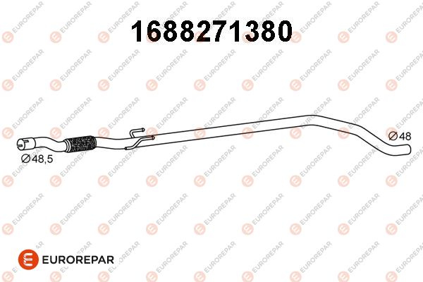 Abgasrohr EUROREPAR 1688271380