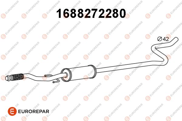 Vorschalldämpfer EUROREPAR 1688272280