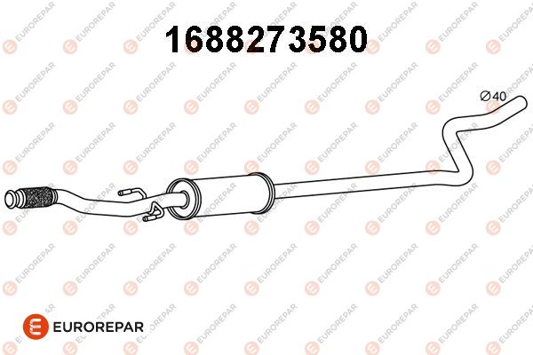 Vorschalldämpfer EUROREPAR 1688273580