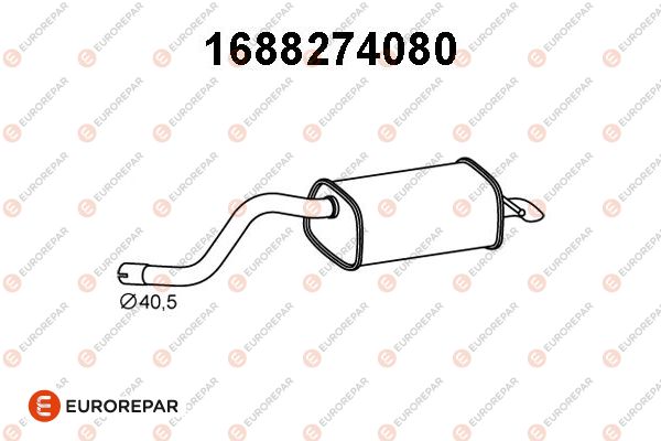 Endschalldämpfer EUROREPAR 1688274080
