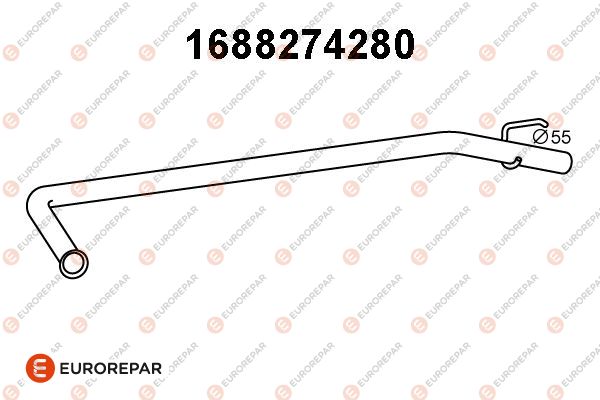 Abgasrohr EUROREPAR 1688274280