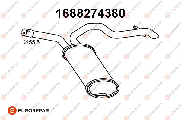 Endschalldämpfer EUROREPAR 1688274380