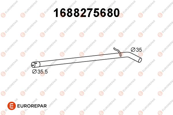 Abgasrohr EUROREPAR 1688275680