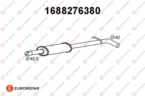 Vorschalldämpfer EUROREPAR 1688276380