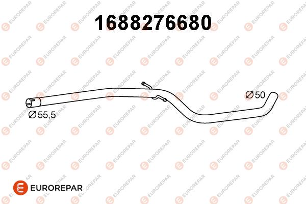 Abgasrohr EUROREPAR 1688276680