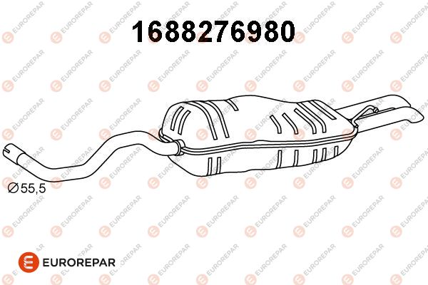 Endschalldämpfer EUROREPAR 1688276980