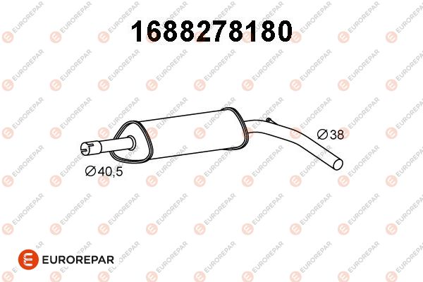Mittelschalldämpfer EUROREPAR 1688278180