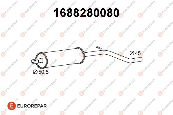Vorschalldämpfer EUROREPAR 1688280080