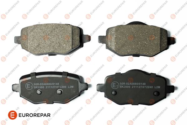 Bremsbelagsatz, Scheibenbremse EUROREPAR 1689800380
