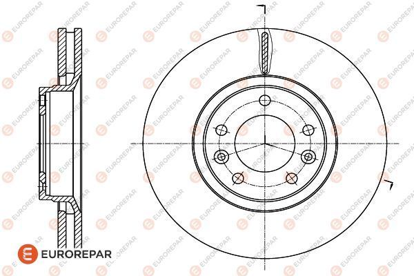 Bremsscheibe EUROREPAR 1618863380