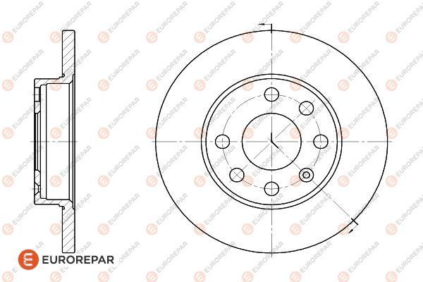 Bremsscheibe EUROREPAR 1618866980
