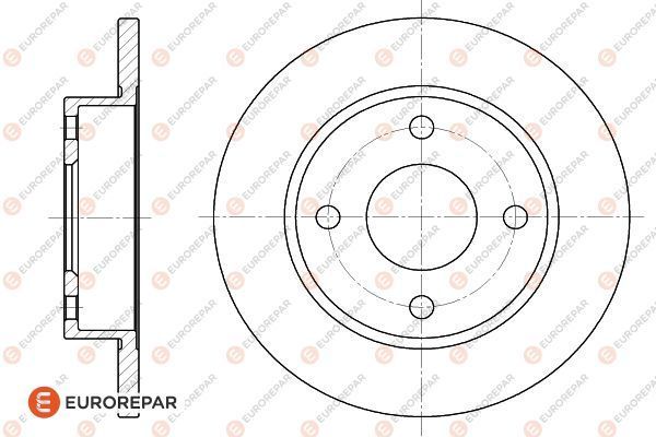 Bremsscheibe EUROREPAR 1618867480