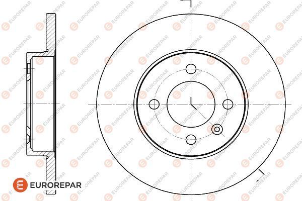 Bremsscheibe EUROREPAR 1618867880