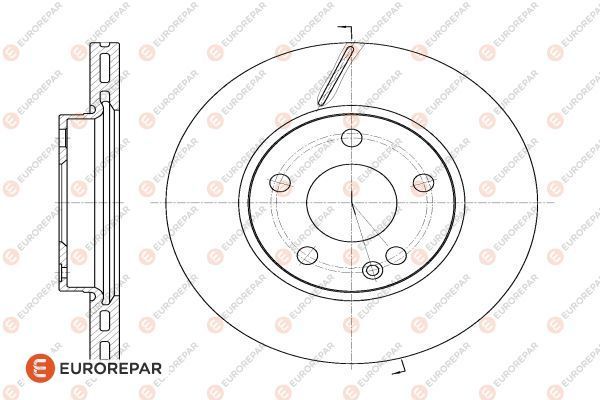 Bremsscheibe EUROREPAR 1618870380