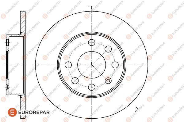 Bremsscheibe EUROREPAR 1618876680
