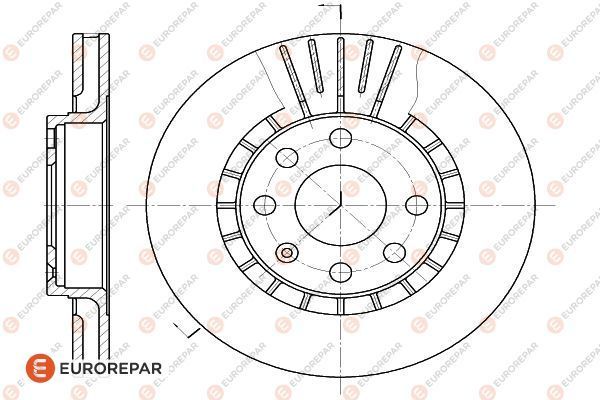 Bremsscheibe EUROREPAR 1618879080