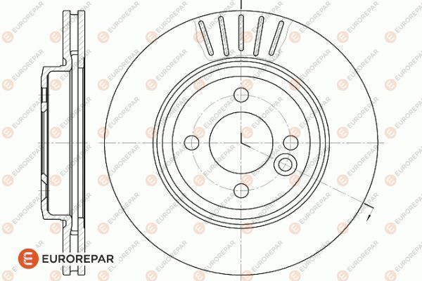 Bremsscheibe EUROREPAR 1618884780