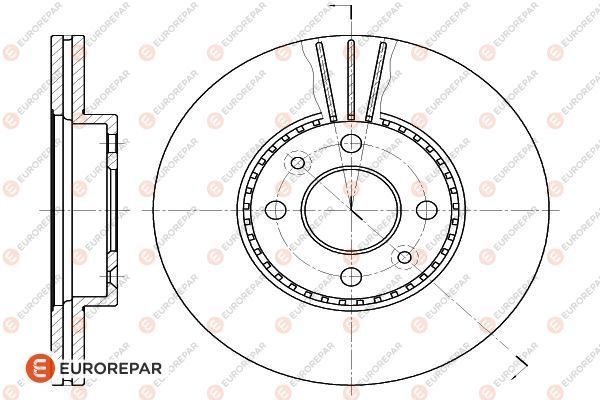 Bremsscheibe EUROREPAR 1618884880