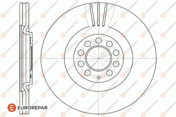 Bremsscheibe EUROREPAR 1618887180