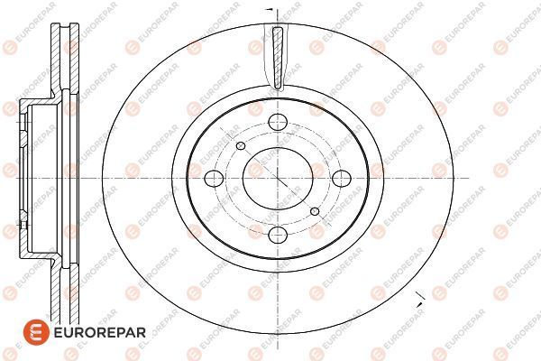 Bremsscheibe EUROREPAR 1622807080