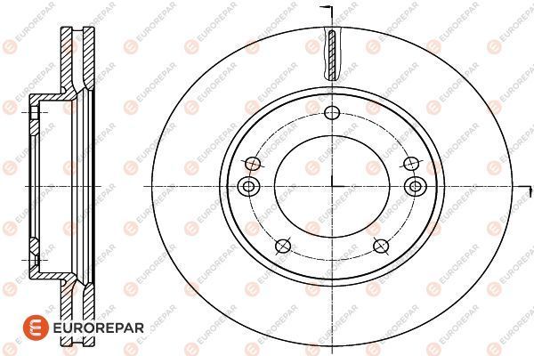 Bremsscheibe EUROREPAR 1622815380