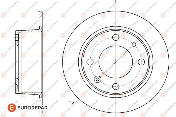 Bremsscheibe EUROREPAR 1618861080